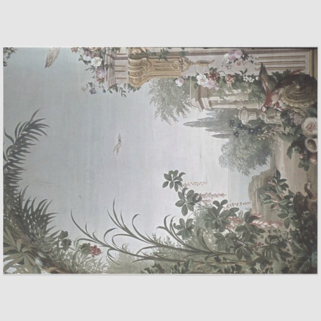 Beautiful Italian Floral Garden Tissue Paper (Front)