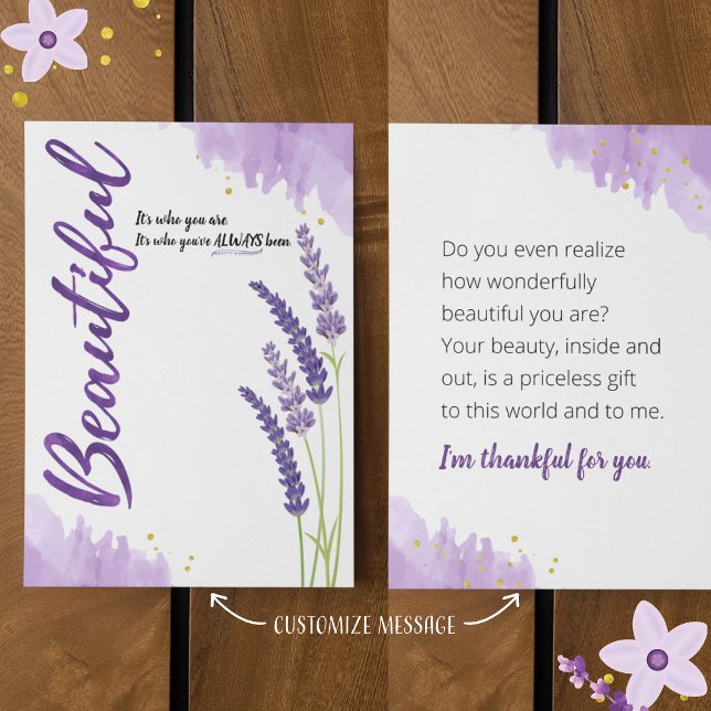 Beautiful It's Who You Are Who You've Always Been Card (Creator Uploaded)
