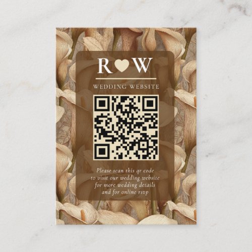Beautiful Ivory Calla Lilies Petal Botanical Weddi Enclosure Card