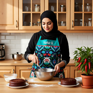 💙❤️🖤 Beautiful Iznik Turkish pattern Apron