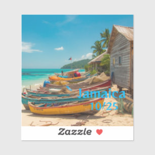 Beautiful jamaica 10/25 sticker