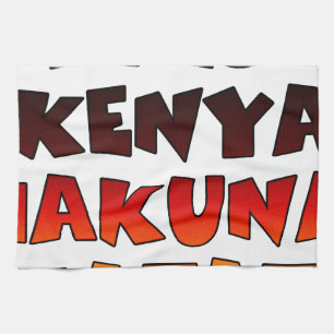 Beautiful Jambo Kenya Hakuna Matata Lovely Art Kitchen Towel