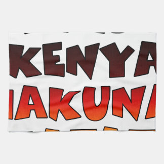 Beautiful Jambo Kenya Hakuna Matata Lovely Art Kitchen Towel