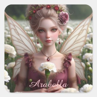 Beautiful January Fairy in Carnations