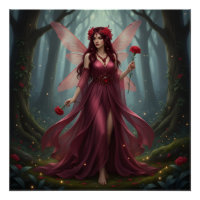 Beautiful January Garnet Fairy