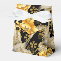 Beautiful Japanese crane print party favor box