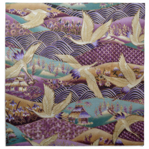 Beautiful Japanese Cranes Cloth Napkin