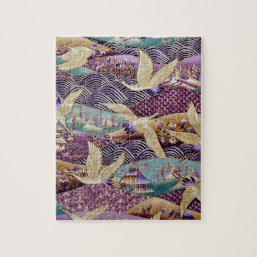 Beautiful Japanese Cranes Jigsaw Puzzle