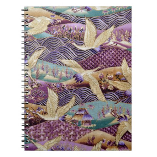 Beautiful Japanese Cranes Notebook