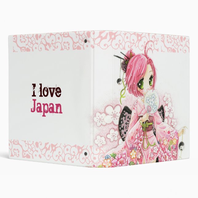 Beautiful Japanese girl in Kimono Binder (Background)