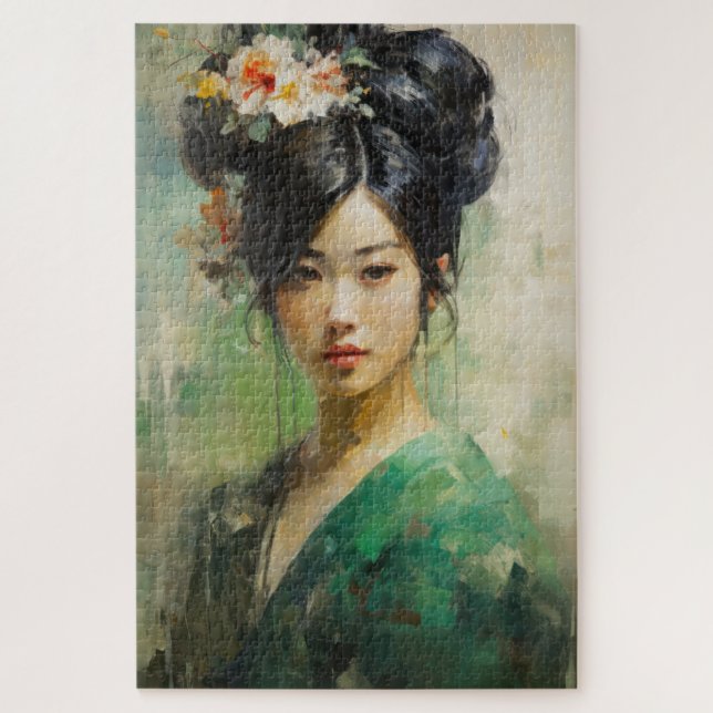 Beautiful Japanese girl   Jigsaw Puzzle (Vertical)