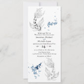 Beautiful Japanese Koi Fish All In One Wedding Invitation (Front)