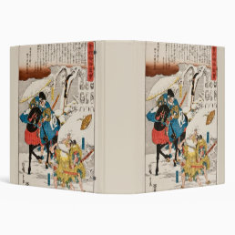 Beautiful Japanese Samurai Art  3 Ring Binder