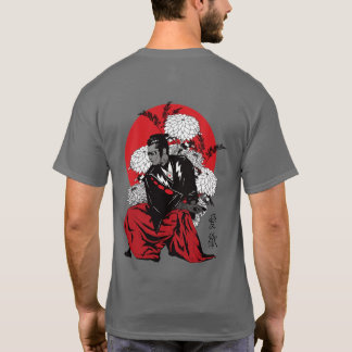 Beautiful Japanese Samurai Print on T-Shirt