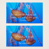 Beautiful Jellyfish Bible Verse Wallet Card (Front & Back)