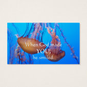 Beautiful Jellyfish Bible Verse Wallet Card (Back)