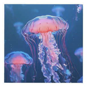 Beautiful Jellyfish Faux Canvas Print