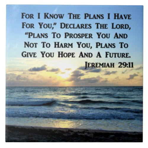 BEAUTIFUL JEREMIAH 2911 BLUE SKIES CERAMIC TILE