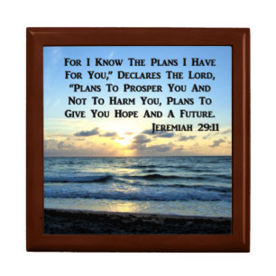 BEAUTIFUL JEREMIAH 29:11 BLUE SKIES GIFT BOX