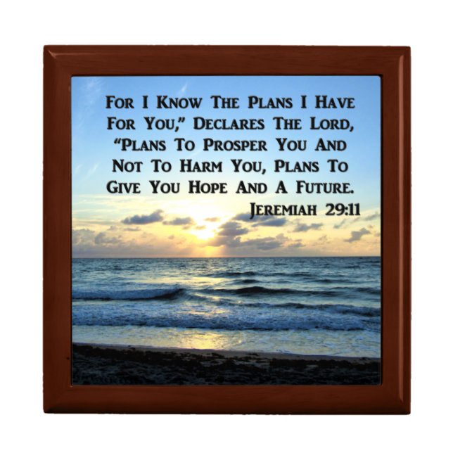BEAUTIFUL JEREMIAH 29:11 BLUE SKIES GIFT BOX (Front)