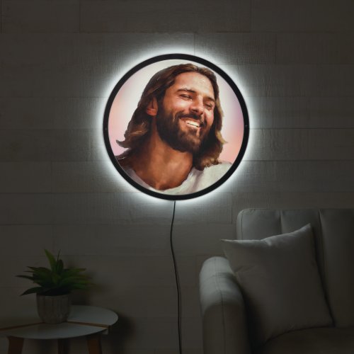 Beautiful Jesus Smiling  LED Sign