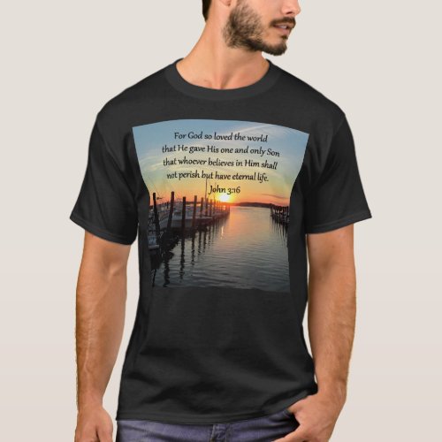 BEAUTIFUL JOHN 316 SUNSET PHOTO DESIGN T_Shirt