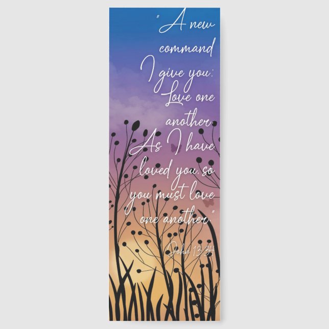 Beautiful John Bible Verse Bookmark (Front)