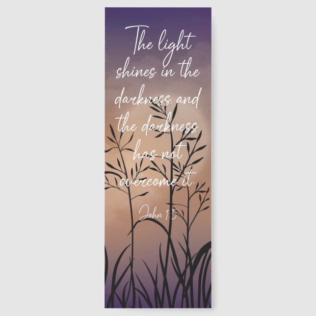 Beautiful John Bible Verse Bookmark (Front)