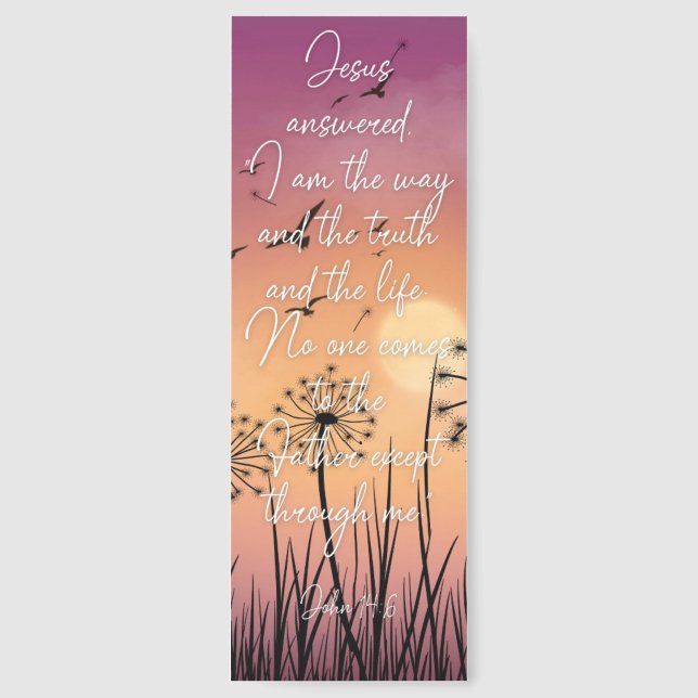 Beautiful John Bible Verse Bookmark (Front)