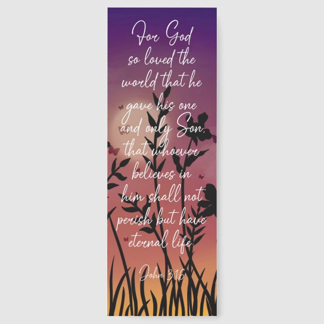 Beautiful John Bible Verse Bookmark (Front)