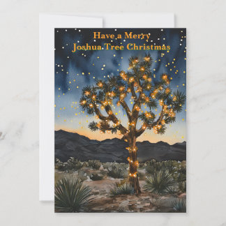 Beautiful Joshua Tree Christmas Card