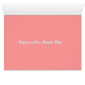 Beautiful Journey Begins with a Single Step - note Cards (Inside Horizontal (Bottom))