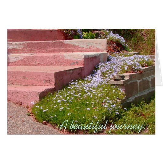 Beautiful Journey Begins with a Single Step - note Cards (Front Horizontal)
