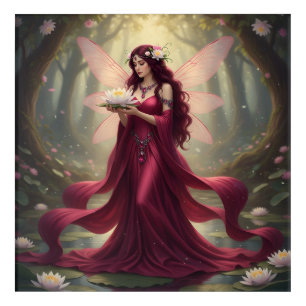 Beautiful July Ruby Fairy Acrylic Print
