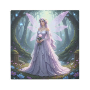Beautiful June Pearl Fairy Metal Print