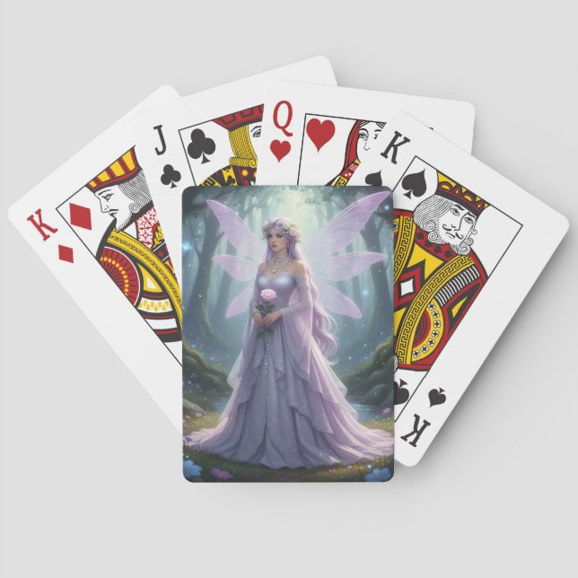 Beautiful June Pearl Fairy Poker Cards (Back)