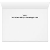 Beautiful just the way you are (Inside Horizontal (Bottom))