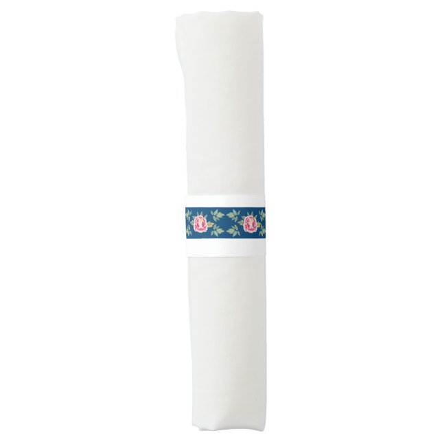 Beautiful K pattern Napkin Bands (Front)