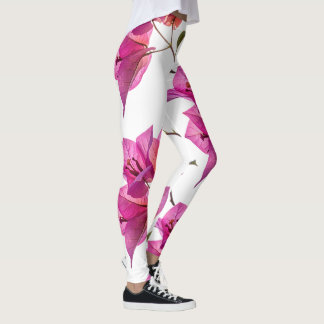 Beautiful Kagoj Phool Paper Flower Botanical Flora Leggings