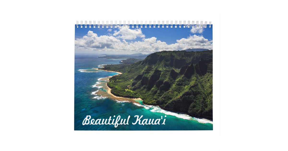 Beautiful Kauai Hawaii Calendar