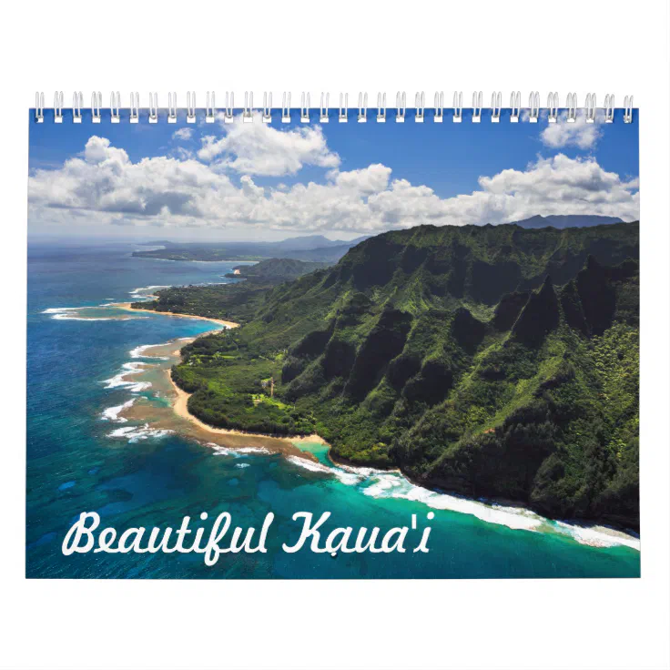 Beautiful Kauai Hawaii Calendar 