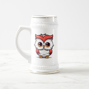 Beautiful Kawaii Style Owl Cartoon-77038 Two-Tone Beer Stein