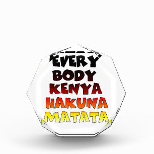 Beautiful Kenya Colorful Amazing Text Quote Design Award