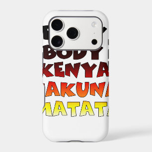 Beautiful Kenya Colorful Amazing Text Quote Design iPhone 17 Pro Case