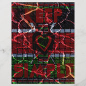 Beautiful Kenya Contemporary National Edgy Flag (Front)