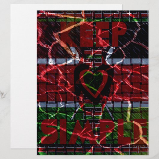 Beautiful Kenya Contemporary National Edgy Flag (Front/Back)