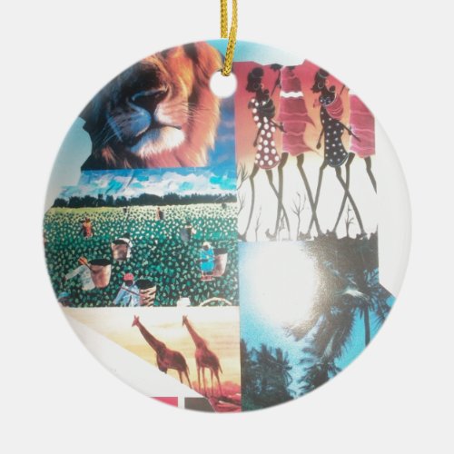 Beautiful Kenya Hakuna Matata Ceramic Ornament