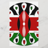 Beautiful Kenya Lovely Hearts Amazing Pattern Art (Front)