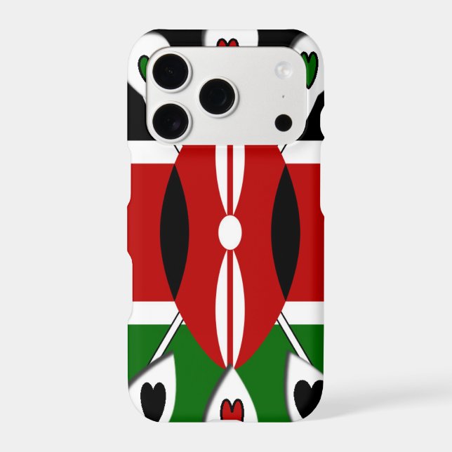 Beautiful Kenya  Lovely Hearts Amazing Pattern Art Case-Mate iPhone Case (Back)
