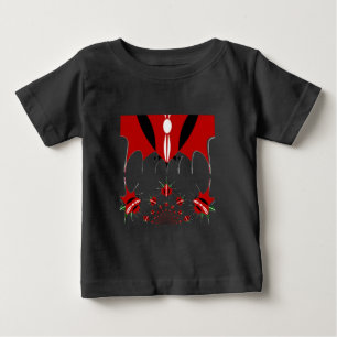 Beautiful Kenya Tapestry: Kenyan Flag Butterfly  Baby T-Shirt